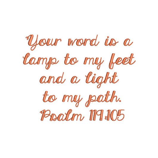 Psalm 119:105 5x7