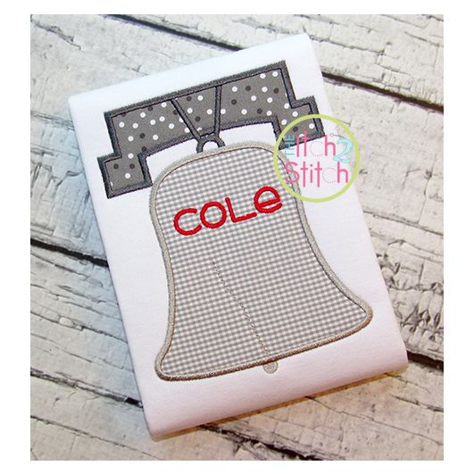 Liberty Bell Applique | Machine Embroidery Designs by JuJu