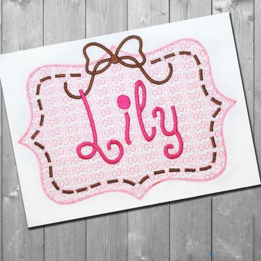 Lily Motif Frame