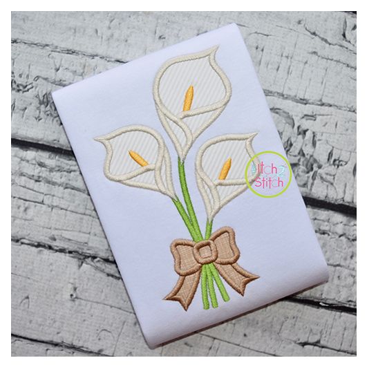 Lily Bouquet Applique | Machine Embroidery Designs by JuJu