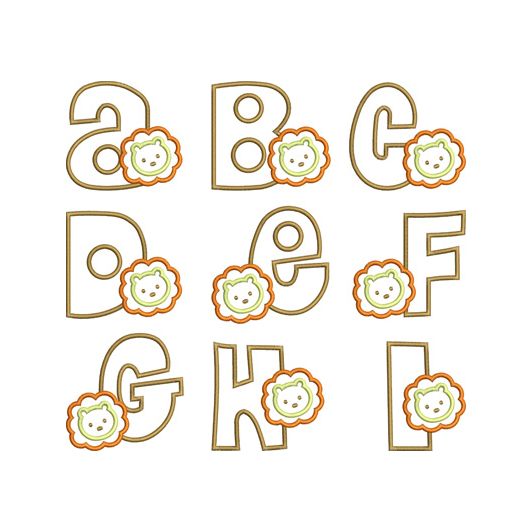 Lion Applique Font
