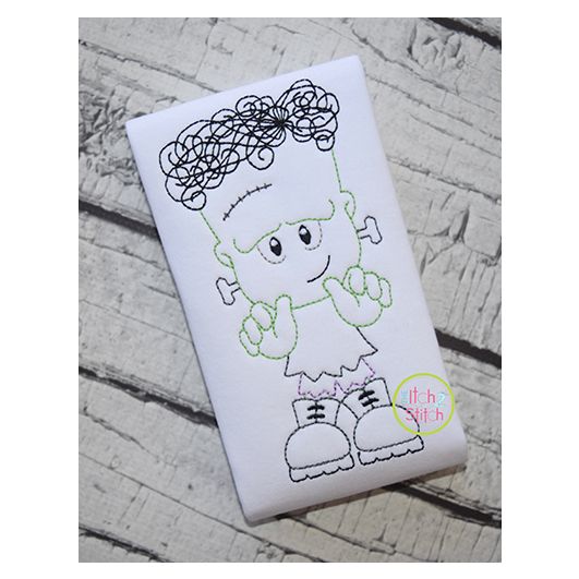 Little Frankie Bean Embroidery | Machine Embroidery Designs by JuJu