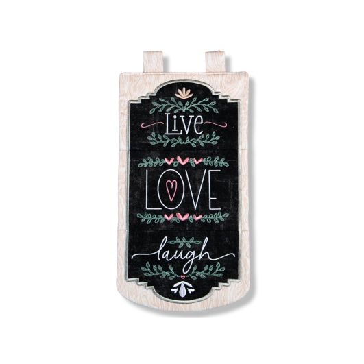 ITH Live Love Laugh Wall Hanging | Machine Embroidery Designs by JuJu