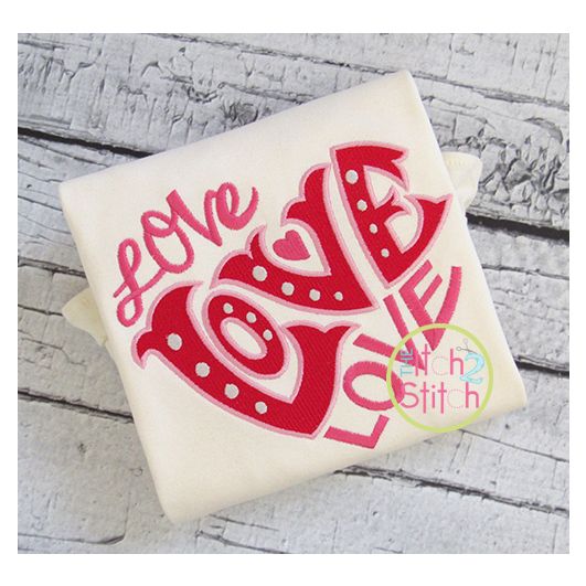 Love Heart Embroidery | Machine Embroidery Designs by JuJu