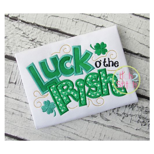 Luck O Irish Applique | Machine Embroidery Designs by JuJu