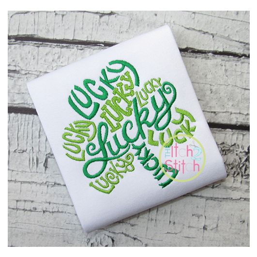 Lucky Clover Embroidery | Machine Embroidery Designs by JuJu