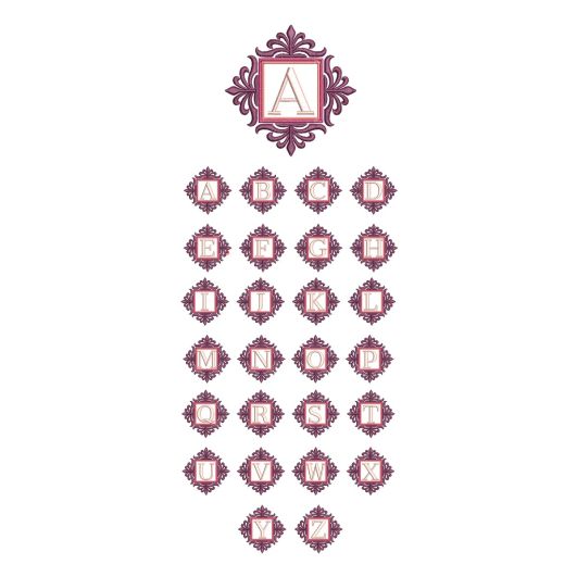 Madame Cheri Monogram | Machine Embroidery Designs by JuJu