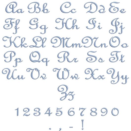 Maddison Embroidery Font