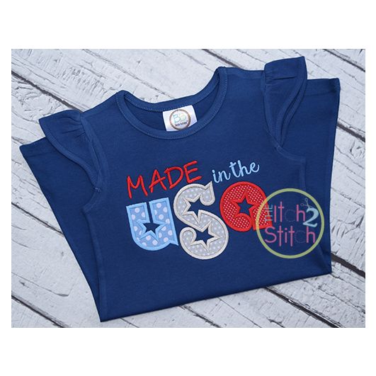 Made in the USA Applique | Machine Embroidery Designs by JuJu