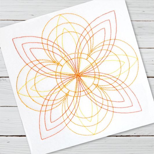 Lily Mandala | Machine Embroidery Designs by JuJu