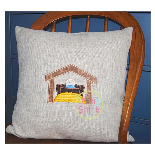 Manger Applique | Machine Embroidery Designs by JuJu