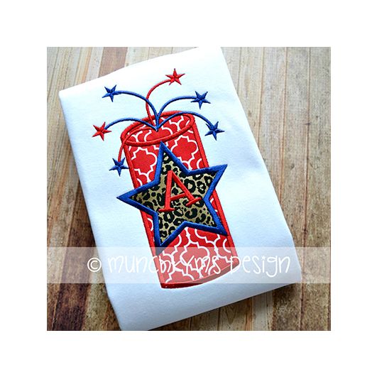 Firecracker Star | Machine Embroidery Designs by JuJu