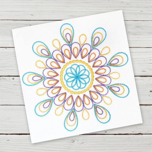 Melissa Mandala | Machine Embroidery Designs by JuJu