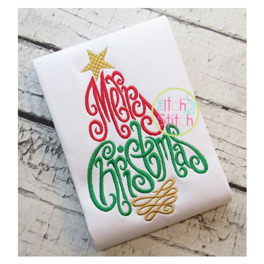 Merry Christmas 3 Embroidery | Machine Embroidery Designs by JuJu