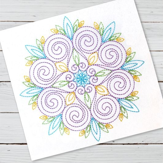 Michelle Mandala | Machine Embroidery Designs by JuJu