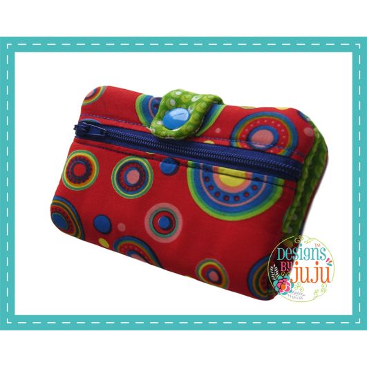Pocket Wallet | Machine Embroidery Designs by JuJu
