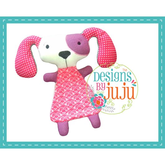 Flatty Doggy | Machine Embroidery Designs by JuJu