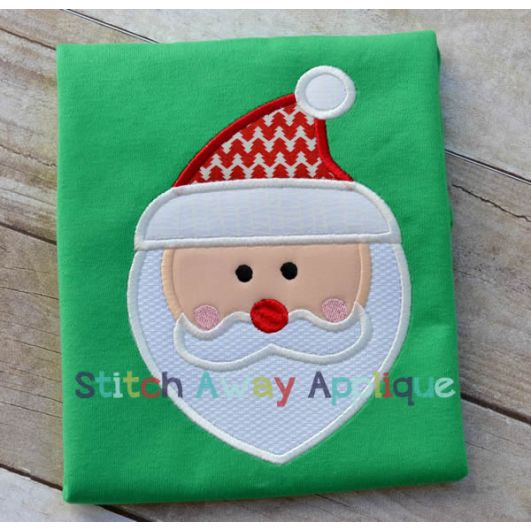 Mod Santa | Machine Embroidery Designs by JuJu/ Stitch Away Applique 