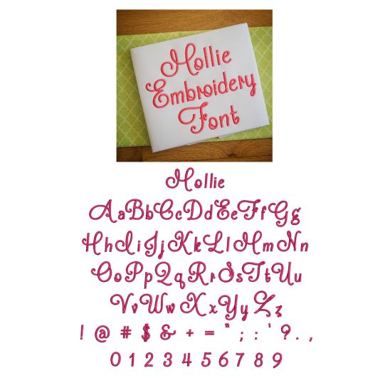 Mollie Embroidery Font Machine Embroidery Designs by JuJu