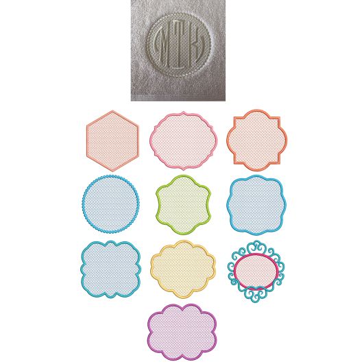 Motif Filled Knockdown Stitch Frames Set 1 Machine Embroidery Designs By JuJu