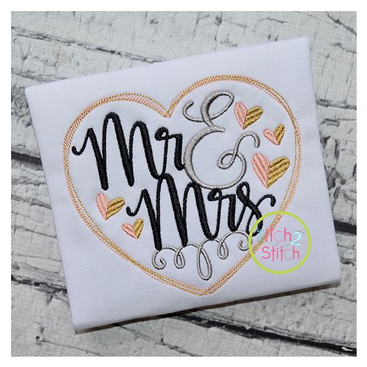 Mr and Mrs Embroidery | Machine Embroidery Designs by JuJu