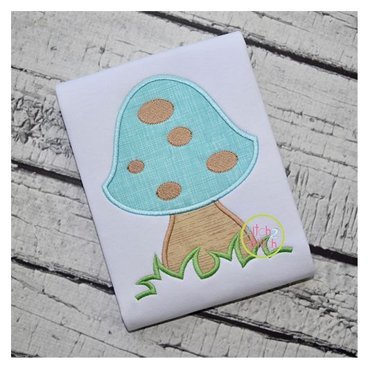 Mushroom Applique | Machine Embroidery Designs by JuJu