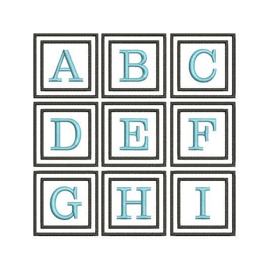 Natalie Double Square Monogram