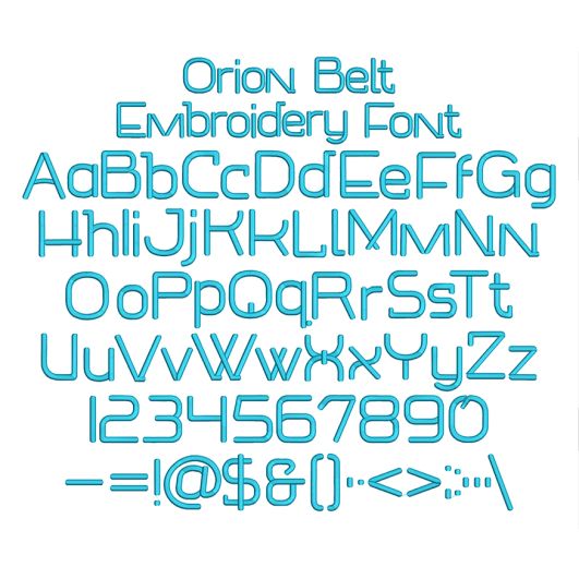 Orion Belt Embroidery Font | Machine Embroidery Designs by JuJu