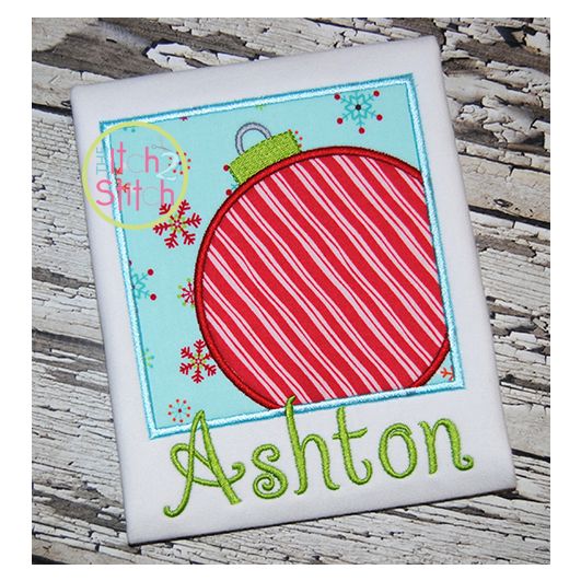 Ornament Box Applique | Machine Embroidery Designs by JuJu