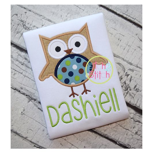 Owl 3 Applique | Machine Embroidery Designs by JuJu