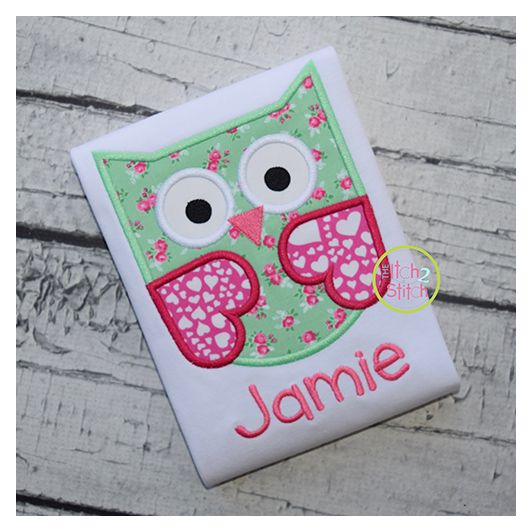 Owl 4 Applique | Machine Embroidery Designs by JuJu