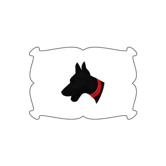 Doberman Applique | Machine Embroidery Designs by JuJu
