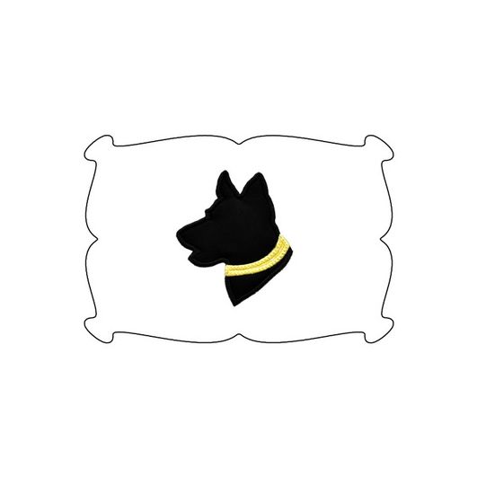 German Sheppard Applique | Machine Embroidery Designs by JuJu