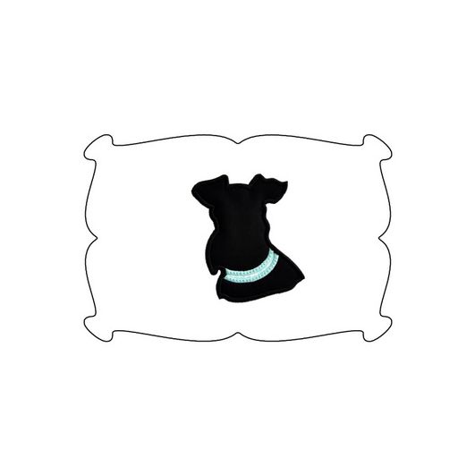Schnauzer Applique | Machine Embroidery Designs by JuJu