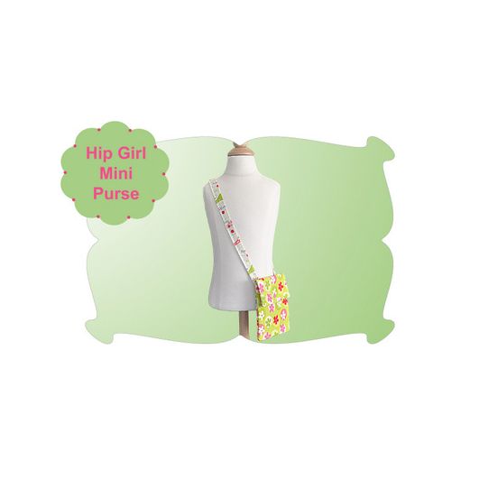 Hip Girl Mini Purse | Machine Embroidery Designs by JuJu
