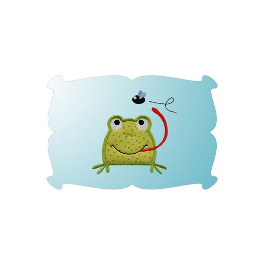 Frog Applique | Machine Embroidery Designs by JuJu