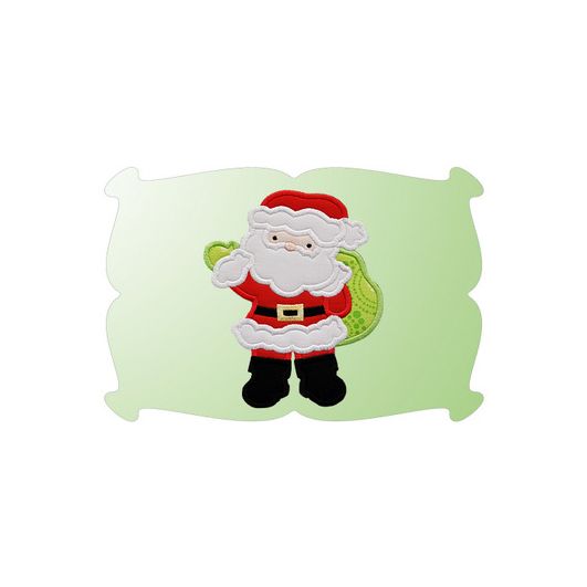 Santa Claus Applique | Machine Embroidery Designs by JuJu