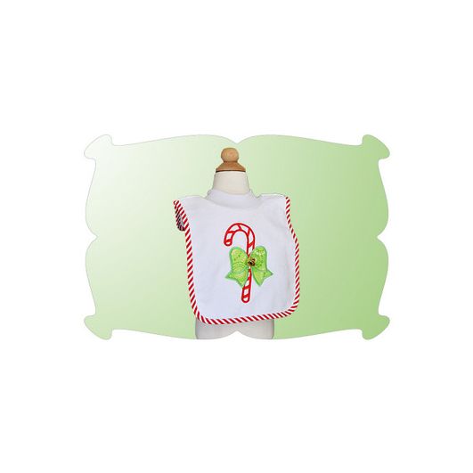Candy Cane with Bow Applique | Machine Embroidery Designs by JuJu