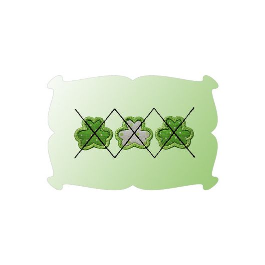 Shamrock Argyle Applique | Machine Embroidery Designs by JuJu