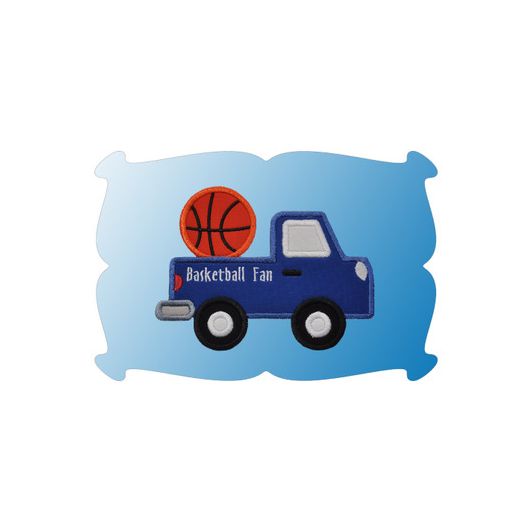 Basketball Truck Applique | Machine Embroidery Designs by JuJu