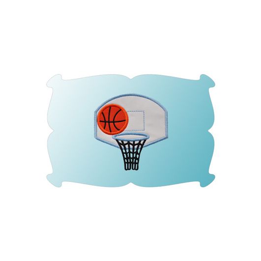 Basketball Hoop Applique | Machine Embroidery Designs by JuJu