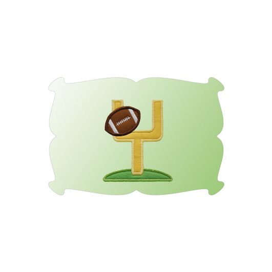 Football Goal Applique | Machine Embroidery Designs by JuJu