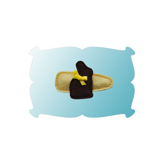 Chocolate Bunny Snap Clip Mini Chocolate In The Hoop | Machine Embroidery Designs by JuJu