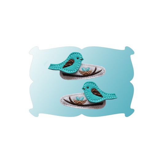 Bird Snap Clip Mini In The Hoop | Machine Embroidery Designs by JuJu