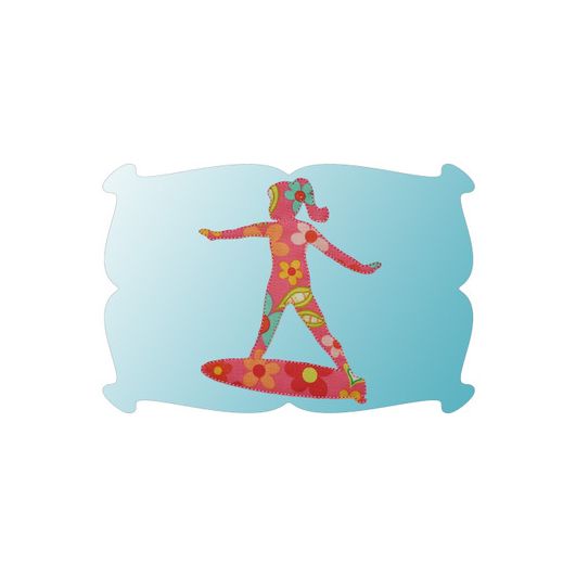 Surfer Girl Applique | Machine Embroidery Designs by JuJu