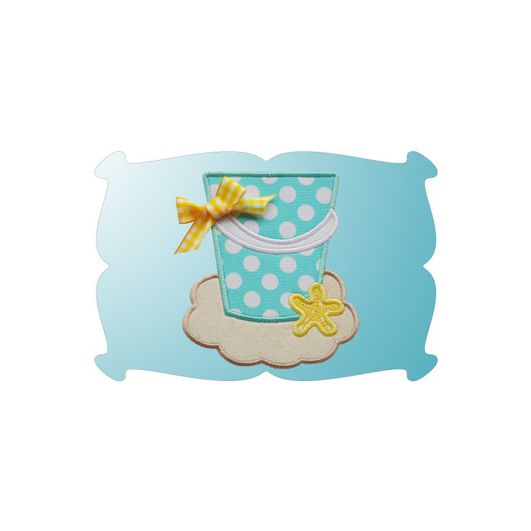 Sand Pail Applique | Machine Embroidery Designs by JuJu