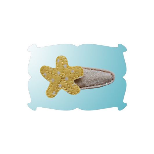 Star Fish Snap Clip Mini | Machine Embroidery Designs by JuJu