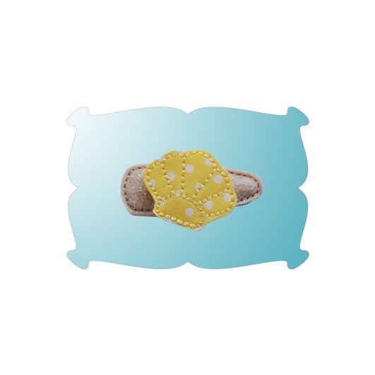 Seashell Snap Clip Mini | Machine Embroidery Designs by JuJu
