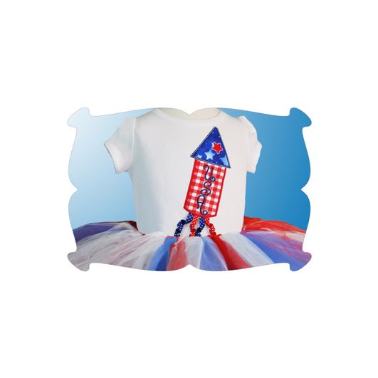 Korker Ribbon Rocket Applique | Machine Embroidery Designs by JuJu