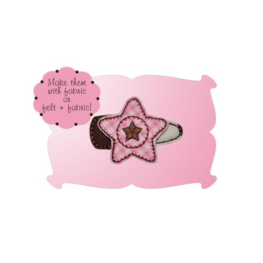 Lone Star Snap Clip Mini | Machine Embroidery Designs by JuJu